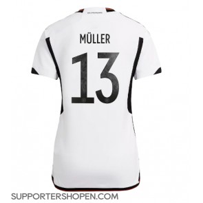 Tyskland Thomas Muller #13 Hemma Matchtröja Dam VM 2022 Kortärmad